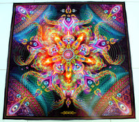 UV Active NEON Lycra Tapestry / Backdrop - Asteroidea Venusia