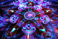 UV Active NEON Lycra Tapestry / Backdrop - Asteroidea Venusia