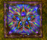 <transcy>Tapisserie Lycra / Toile de fond &quot;Cerebral Bloom&quot;</transcy>