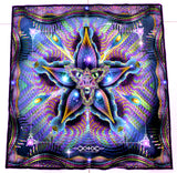 UV Active NEON Lycra Tapestry / Backdrop - Cerebral Moksha