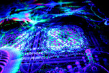 UV Active NEON Canvas Backdrop - Harmalan Fable 100 x 100 cm