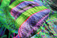 UV Active NEON Canvas Backdrop - Kundalini Rising 142 x 142 cm