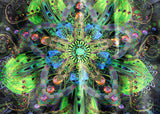 <transcy>خلفية قماشية نيون نشطة للأشعة فوق البنفسجية - روح سحرية 66 × 66 سم</transcy>