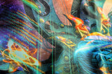 UV Active NEON Canvas Backdrop - Dynamo 68 x 68 cm