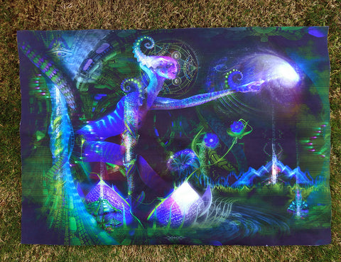 Lycra Tapestry / Backdrop of "Inward Convergence"