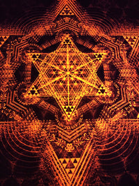 Fluro Neon Lycra Tapestry of "Morningstar" - UV Active!