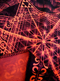 Fluro Neon Lycra Tapestry of "Morningstar" - UV Active!