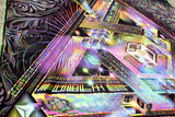 UV Active NEON Lycra Tapestry / Backdrop of Trinary Transcendence