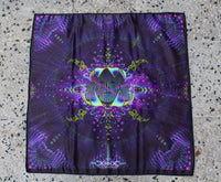 UV Active NEON Canvas Backdrop - Subatomic Neuronaut 64 x 64 cm