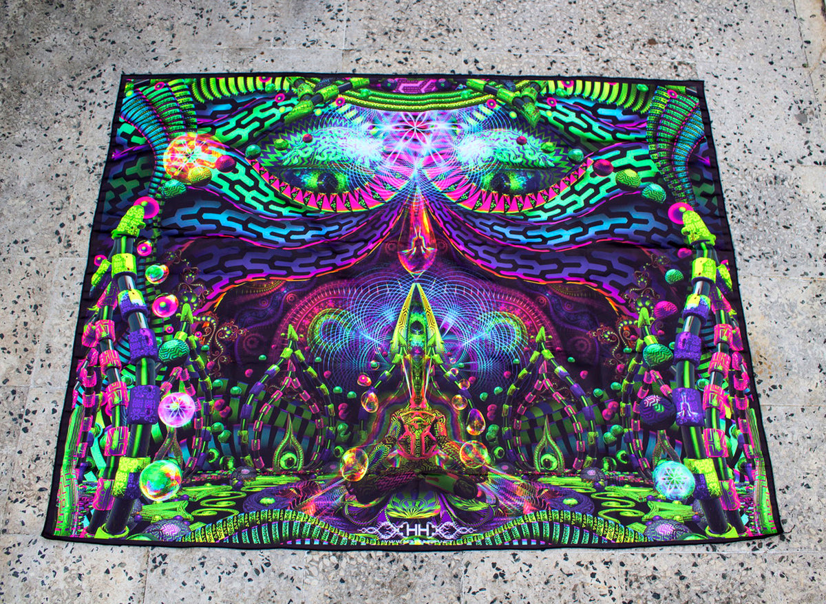 UV Active NEON Canvas Backdrop - Primordial Playroom