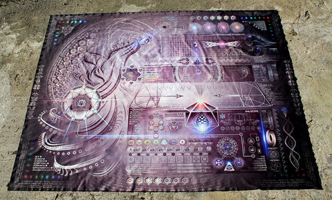 XL Lycra Tapestry / Backdrop of Vortex Dynamics