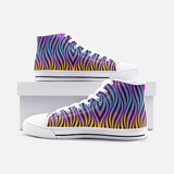 Xenowave Unisex High Top Canvas Shoes