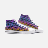 Xenowave Unisex High Top Canvas Shoes