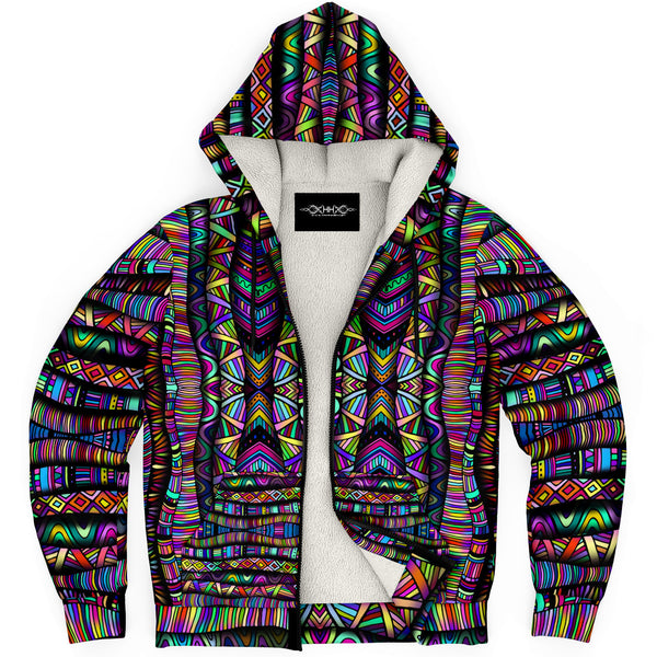 Rainbow Tribe Microfleece Zip-up Hoodie