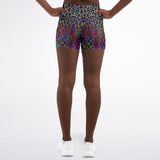 Prismatic Rainbow Legging Shorts