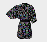 Prismatic Grid Kimono Robe