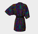 Prismatic Overlay Kimono Robe