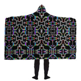 Prismatic Grid Hooded Blanket