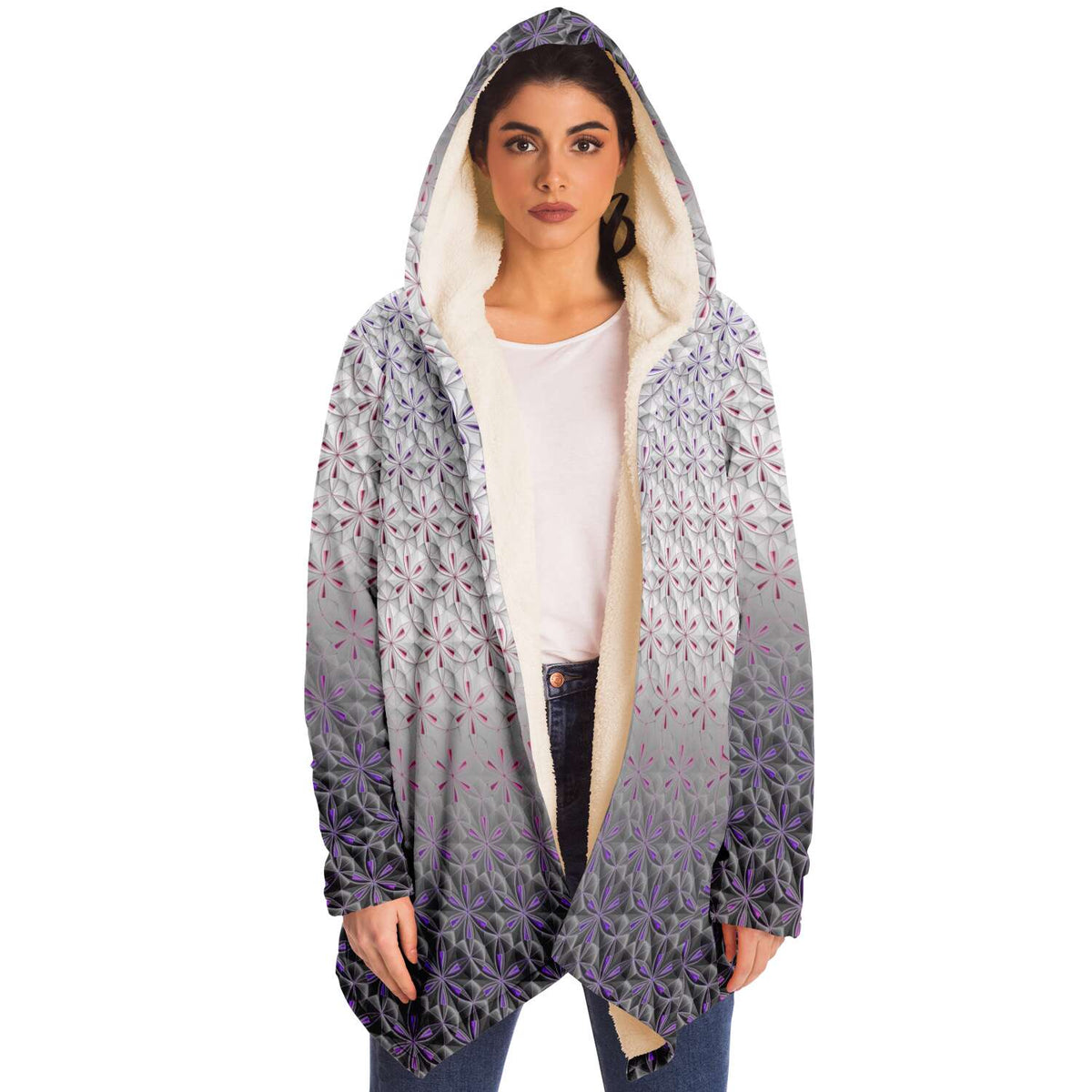 Flower of Life I Micro Fleece Cloak