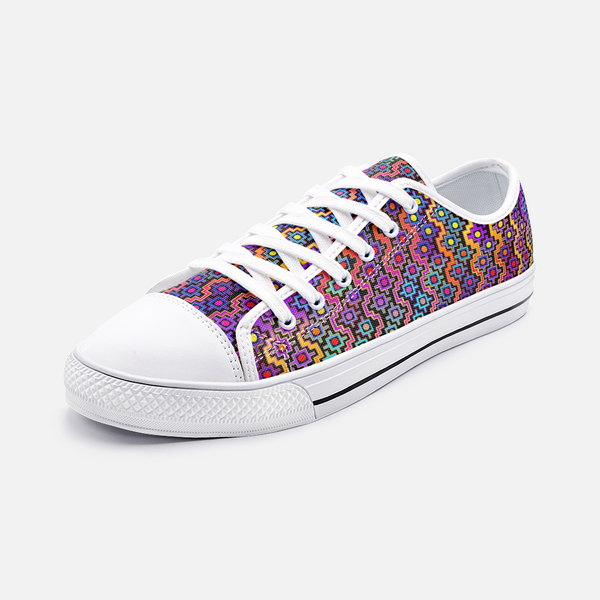 Rainbow Healing Unisex Low Top Canvas Shoes