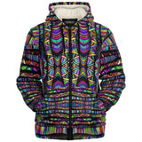 Rainbow Tribe Microfleece Zip-up Hoodie