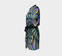 Phonetic Vortex Kimono Robe