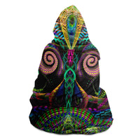 Primordial Presence Hooded Blanket