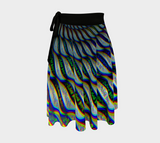 Phonetic Vortex Wrap Skirt