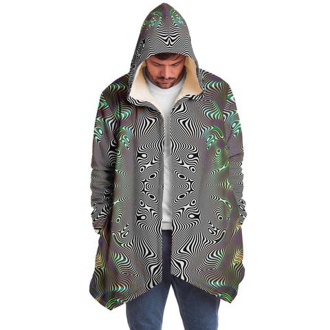 Prismatic Frequency Micro Fleece Cloak
