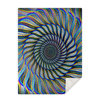 Phonetic Vortex Micro Mink Fleece Blanket