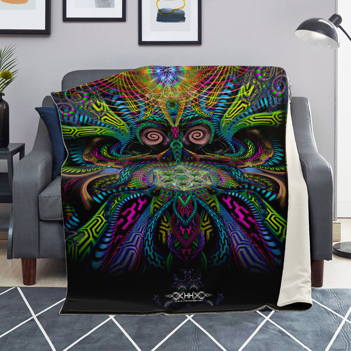 Primordial Presence  Microfleece Blanket