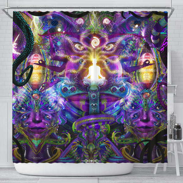 Union of Opposites Shower Curtain