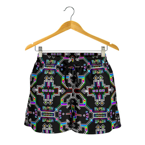 Prismatic Grid Women's Shorts