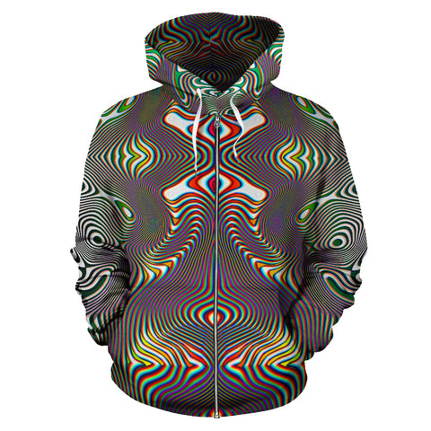 Prismatic Frequency I Zip-Up Hoodie