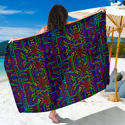 Prismatic Overlay Sarong