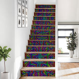 Prismatic Overlay Stair Stickers