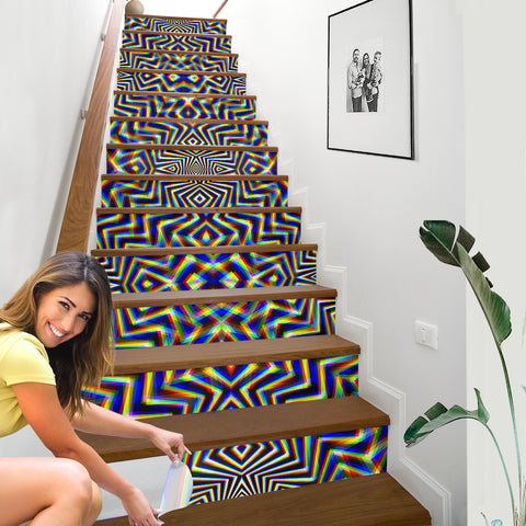 Chromadelic Stair Stickers