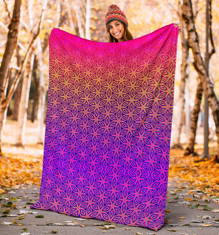 Sacral Bloom III Micro Fleece Blanket