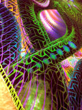 UV Active NEON Canvas Backdrop - Bio Furnace 48 x 48 cm