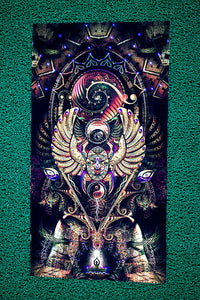 <transcy>Tapisserie Lycra / Toile de fond "Telluric Arcanum"</transcy>