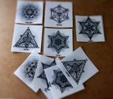 Transparent Sacred Geometry Sticker Pack